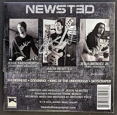 Newsted Fully Signed 'Metal' (2013) CD Single - Jason Newsted +2 - Metallica • £40