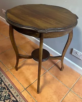 Vintage Mahogany Mid-Cetury Serpentine Side Table Occasional Table • £120