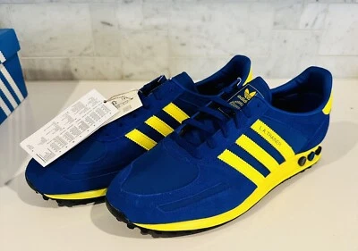 $0.99 • Buy Adidas Originals LA Trainers Black/Yellow /Navy Men’s US 12.5 Brand New FY1567