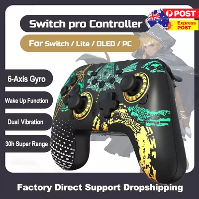 Remote Bluetooth Wireless Pro Controller For Nintendo Switch Gamepad Vibration • $27.99