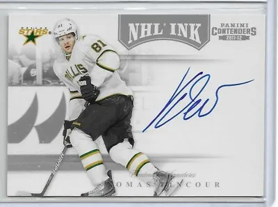 Tomas Vincour 2011-12 Panini Contenders NHL Ink On Card Auto #15 • $2.75