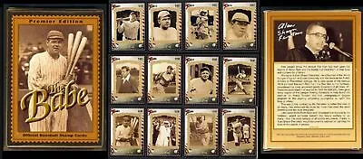 Babe Ruth 12 Different Stamp Cards Sealed Boxed Set Guyana Scott #2913  Complete • $9.99