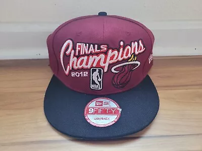 NEW Miami Heat New Era 2012 NBA Finals Champions Snapback Hat 9fifty  • $25