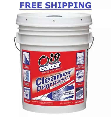 Oil Eater Cleaner Degreaser 5 Gal. Shop Garage Floor Equipment Non-Toxic Safe • $70.69