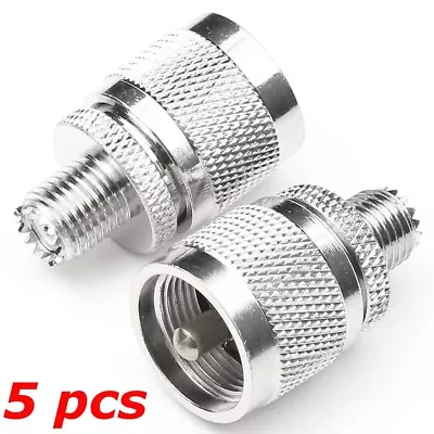 5 PACK - UHF PL-259 Male To Mini-UHF Female RF Ham Radio Coax Adapter Connector • $20.99