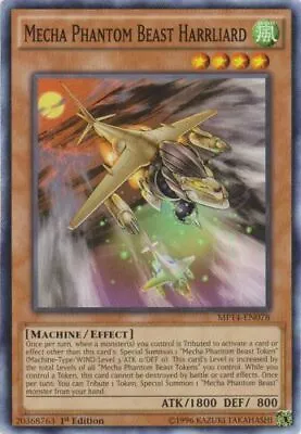 Yugioh! Mecha Phantom Beast Harrliard - MP14-EN078 - Common - 1st Edition Near M • $0.99