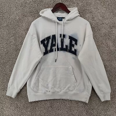 Yale University Hoodie Mens M White Blue Tie Dye Pullover Sweater College • $29.95