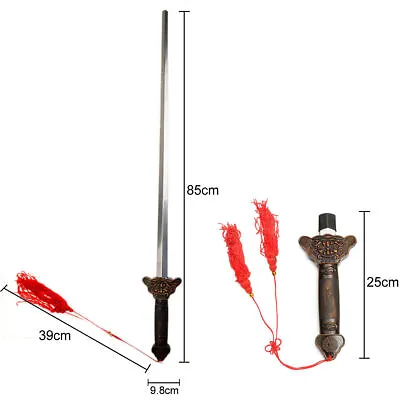 Steel Sword Swallowing Illusion Close Up Street Magician Real Magic Trick Props • £8.39