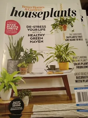 HOUSEPLANTS ~ Better Homes & Gardens Magazine 2024 ~ DESTRESS YOUR LIFE ~ DIY • $4