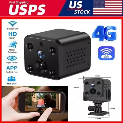 4G SIM Card Battery Magnetic 1080P Mini IP CCTV Smart Home Security Cam Outdoor • $39.34