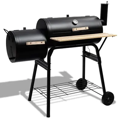 Outdoor BBQ Grill Charcoal Barbecue Pit Patio Backyard Meat Cooker Smoker Steel • $138.96