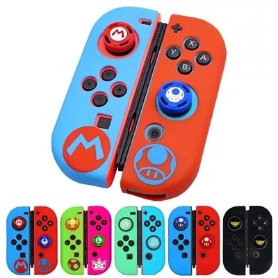 Soft Silicone Case For Nintendo Switch Oled Joycon Controller Protector Cover • $13.19