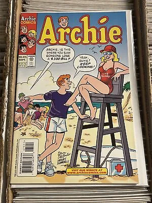 $9.99 • Buy Archie #475 Betty & Veronica Baywatch Red Bikini Life Guard Dan Decarlo 1998