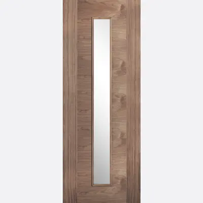 Internal Sofia Walnut Pre Finished Clear Glazed Door • £104.99