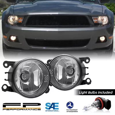 For 05-12 Ford Mustang 4F9Z-15200-AA Direct Replacement Fog Lights Assembly Pair • $41.64