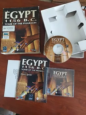 BIG BOX Egypt 1156 BC Tomb Of The Pharaoh Pc Game Windows 95 And Macintosh • $80