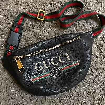 Original Authentic GUCCI PRINT 527792 0GCCT Waist Bag • $350