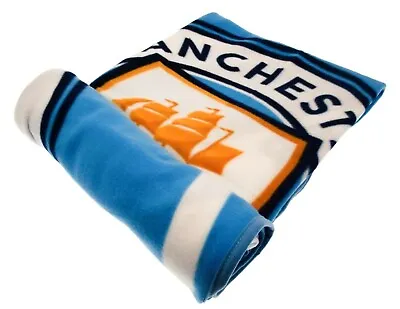 Manchester City Fleece Blanket Licensed Manchester City Throw Blanket • £23.11