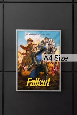 Fallout Poster From  Amazon TV Series. Glossy Fallout Merchandise A4 Size • £4.99