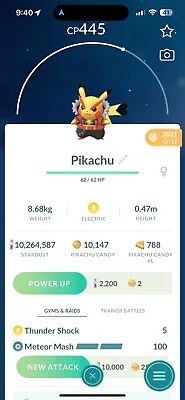 Pikachu Rockstar Pokémon GO TRADE • $8