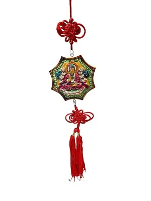 17  Charm Hanger Red Quan Yin Tassel Lucky Knot  Good Fortune #40770 • $19.99