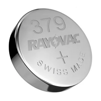 Genuine Rayovac 379 SR521SW AG0 Watch Battery Silver Oxide Batteries Use By 2025 • £1.71