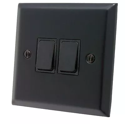 £16.75 • Buy Spectrum Matt Black SFB Light Switches, Plug Sockets, Dimmers, Cooker, Fuse, TV