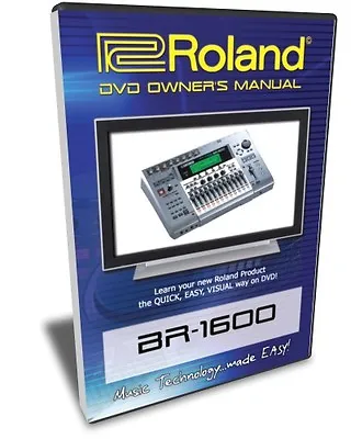 Roland (Boss) BR-1600 DVD Video Training Tutorial Help • $29.95