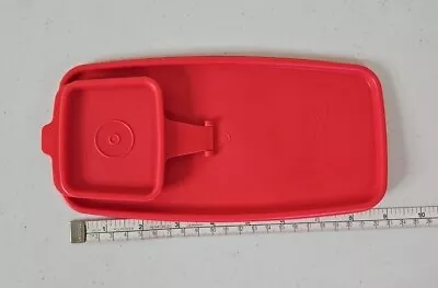 Vintage TUPPERWARE 1590-3 RED Plastic Cereal Keeper Replacement Lid.   • $10.99