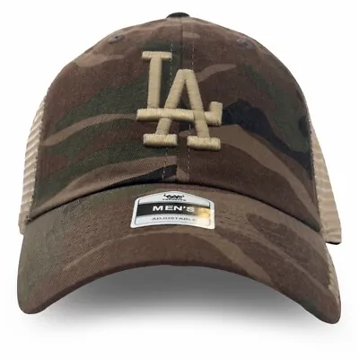 LA Dodgers Desert Camo Genuine Merchandise One Size Fits All Trucker Hat NWT • $17.95