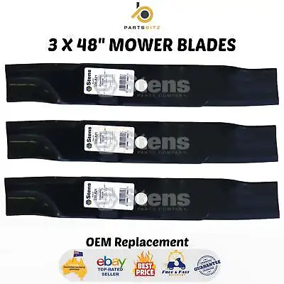 3 X 48  Mower Blades Fits Kubota Mowers 76505-11550  K5575-34330 • $73.50