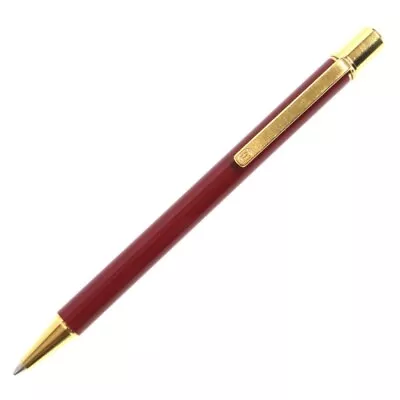 Cartier Must De Cartier Lacquer Twist Ballpoint Pen Bordeaux Gold • $214.87