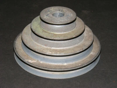 $39.99 • Buy 4 Step Lathe/Machine Cone Pulley 5/8  Bore, 1/2  V-Belt