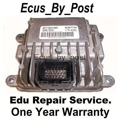 VAUXHALL ASTRA COMBO CORSA  PUMP EDU 1.7 Dti Di ISUZU 16267710 REPAIR SERVICE • £49.99