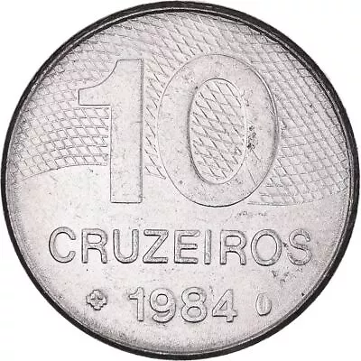 Brazilian 10 Cruzeiros Coin | Brazil's Main Roads Map | 1980 - 1984 • $3.71