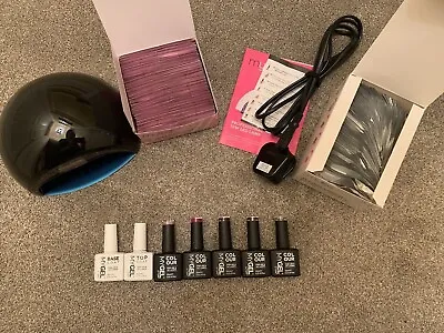 Mylee Gel 12W LED Lamp Kit 5 X MYGEL Colours Top & Base And Accessories Bundle • £60