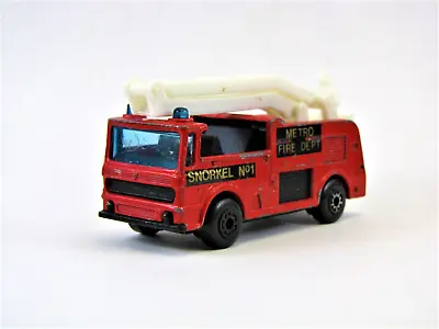 Matchbox Merryweather Snorkel Boom Fire Engine Truck Rescue  I • $3