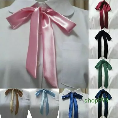 Satin Bow Tie Gambler Western Cowboy Necktie Ribbon For Wedding Men Shirts Suit • $5.15