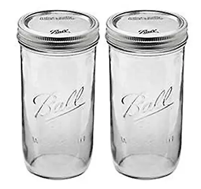 Ball 24 Oz Jar Wide Mouth 24 Ounce (Pack Of 2)Clear • $62.11