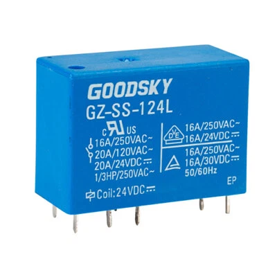 £4.58 • Buy Good Sky GZ-SS-124L 24V 16A SPDT Relay
