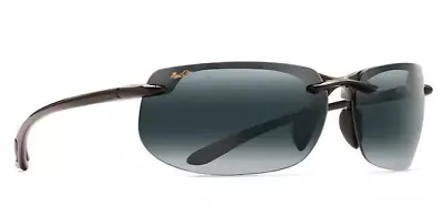 Maui Jim Banyans 412-02 Gloss Black Frame / Neutral Grey Sunglasses • $179.99