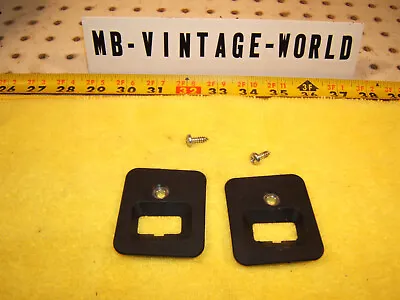 Mercedes R129 90-02 SL Top Of The Front Windshield Locks Black OEM 2 Covers Only • $69