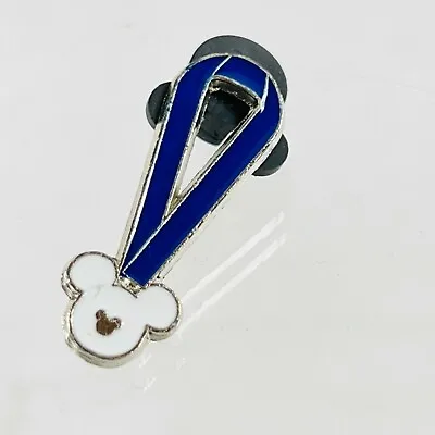 Disney Trading Pin - Blue Lanyard White Mickey Head Icon Hidden Mickey • $10.65