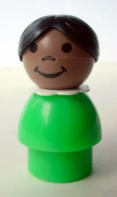 Fisher Price Little People #2550 School Black African American GREEN GIRL Figure • $19.99