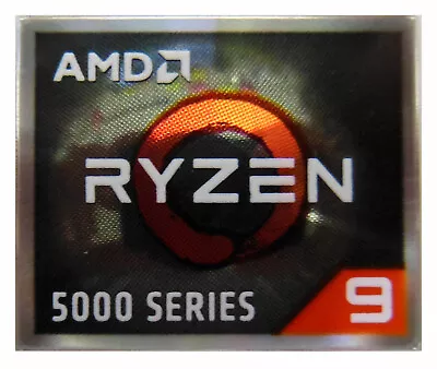 AMD Ryzen 9 5000 Series Sticker 16.5 X 19.5mm Case Badge Logo Label • $1.99