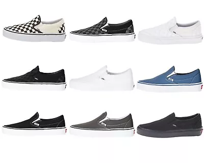 NEW Vans CLASSIC SLIP-ON Unisex Men & Women Skate Shoes Canvas Sneakers • $54.95