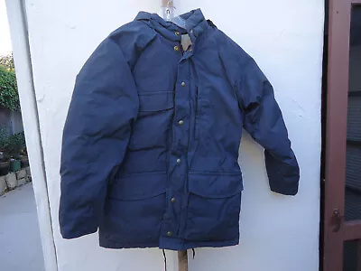 Eddie Bauer Jacket Mens Medium Ridgeline Parka Goose Down Gore Tex Blue 9647 • $30