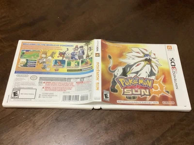 $9.99 • Buy Case And Cover Only NO GAME Pokemon Sun Nintendo 3DS Authentic