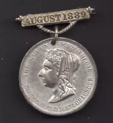 Queen Victoria Medal 1889 - School Board For London - Punctual Attendance • $2.74