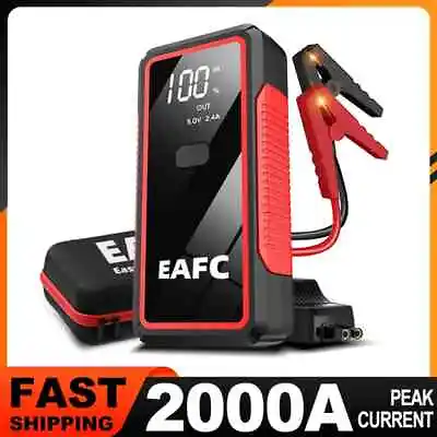 12V Car Battery Jump Starter 2000A Peak Up To 6.0L Gas And 4.0L Diesel Engine • $59.99